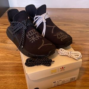 Adidas X Pharrell Williams Human Races, All black, Barely Used